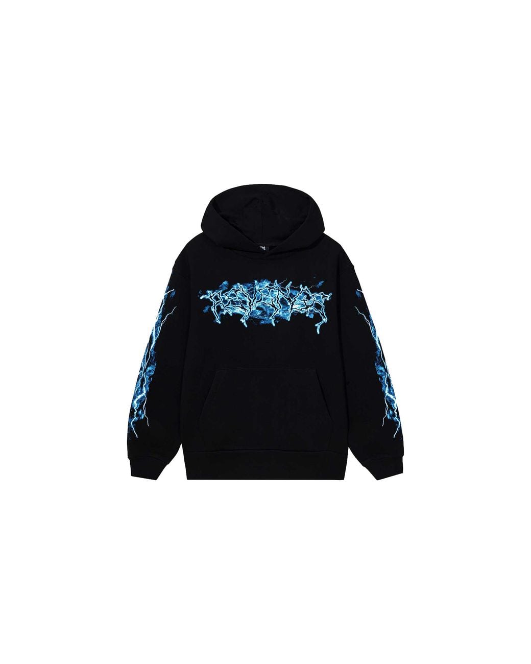 REVENGE Black Lightning Anarchy Hoodie Rev0016" for men