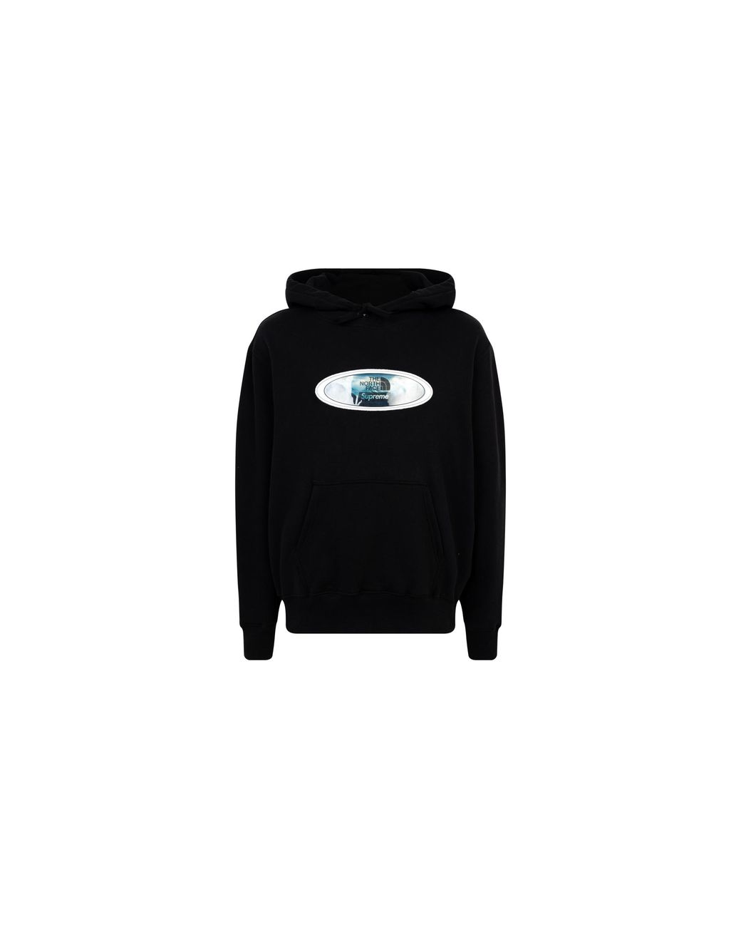 Supreme Black Tnf Lenticular Mountain Hoodie "Fw21" Su11050"
