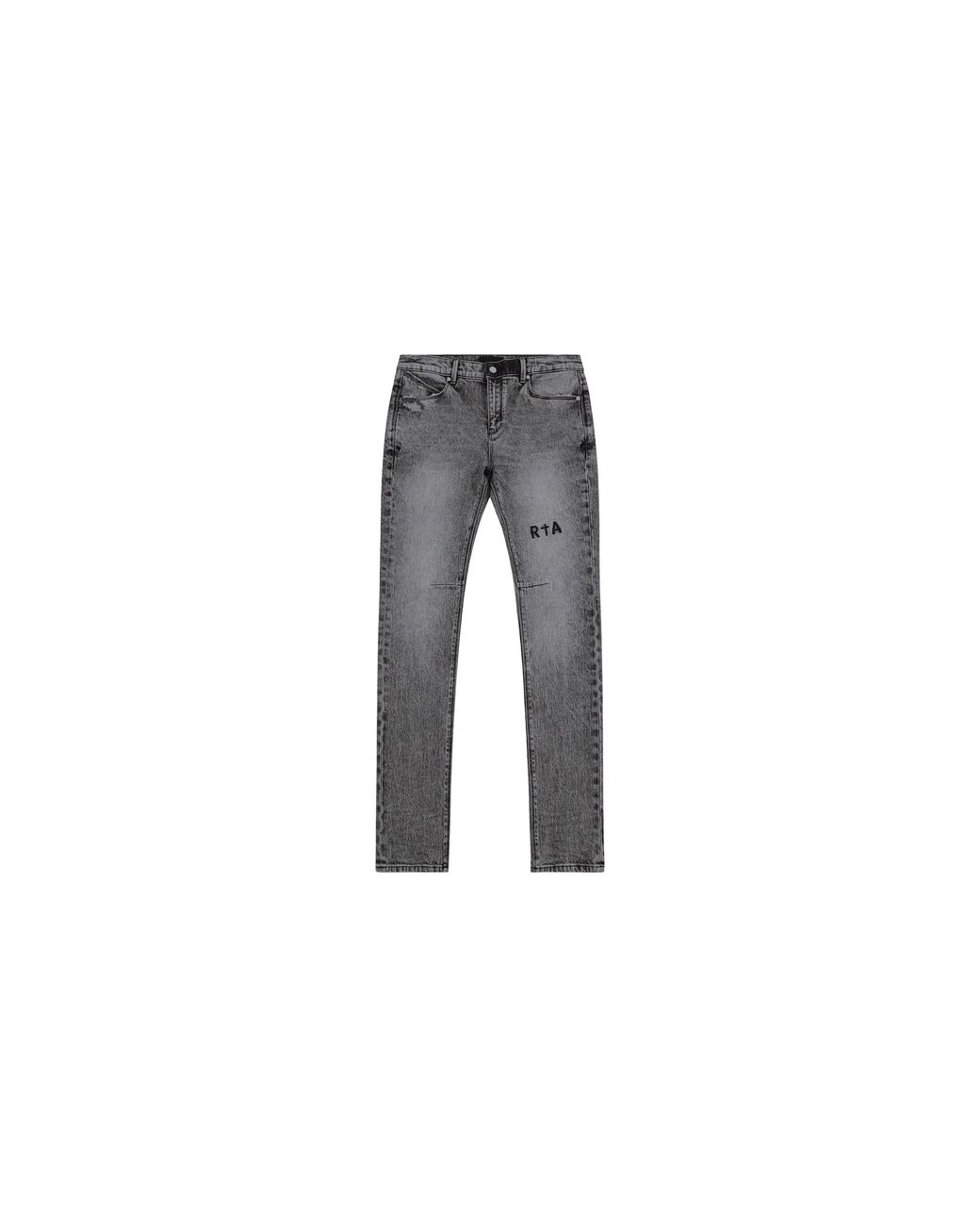 RTA Black Clayton Skinny Jeans "Stone Haze" Mchpd1305 J1182Stnhz" for men