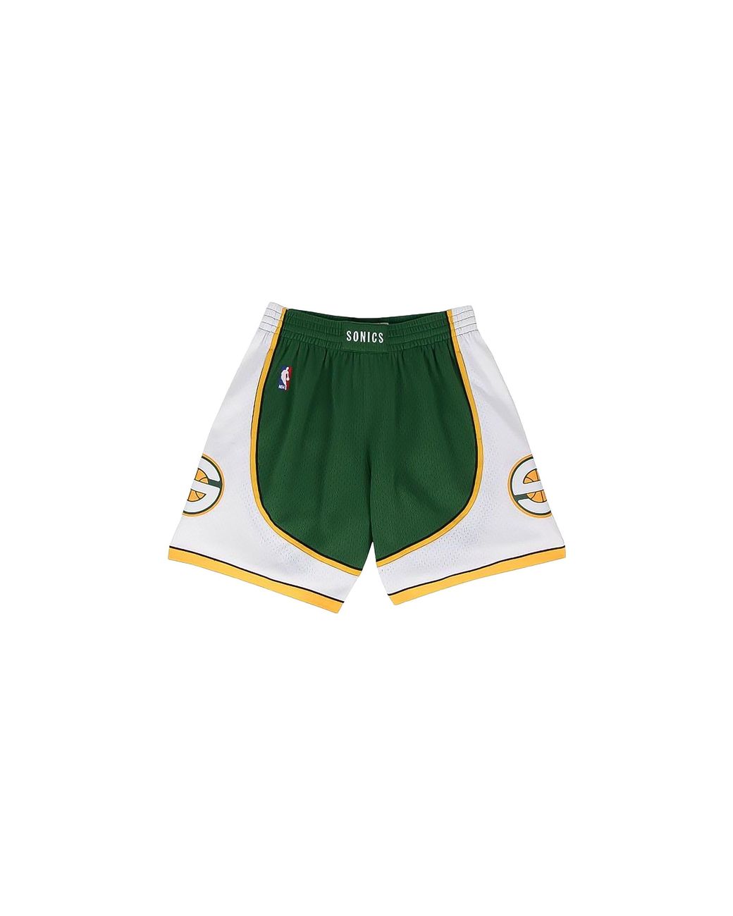 Mitchell & Ness Green Nba Swingman Road Shorts "2007-08 Seattle Supersonics for men
