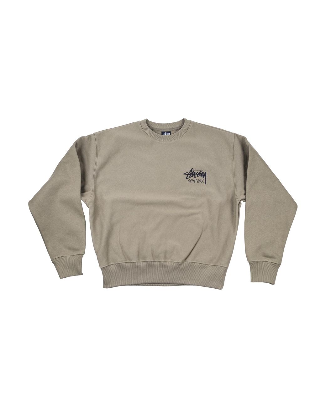 Stussy Gray New York Chapter Crewneck "Army" Stus343" for men