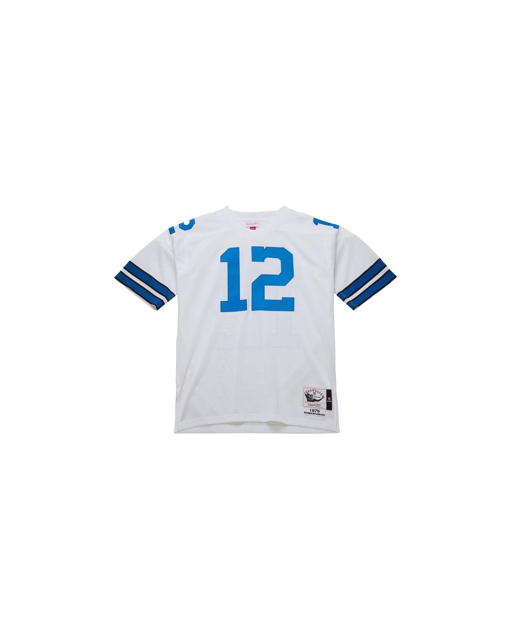 Mitchell & Ness Black Nfl Jersey Cowboys 1975 Roger Staubach "Cowboys" Ajy67395 Dco75Rstwhit" for men