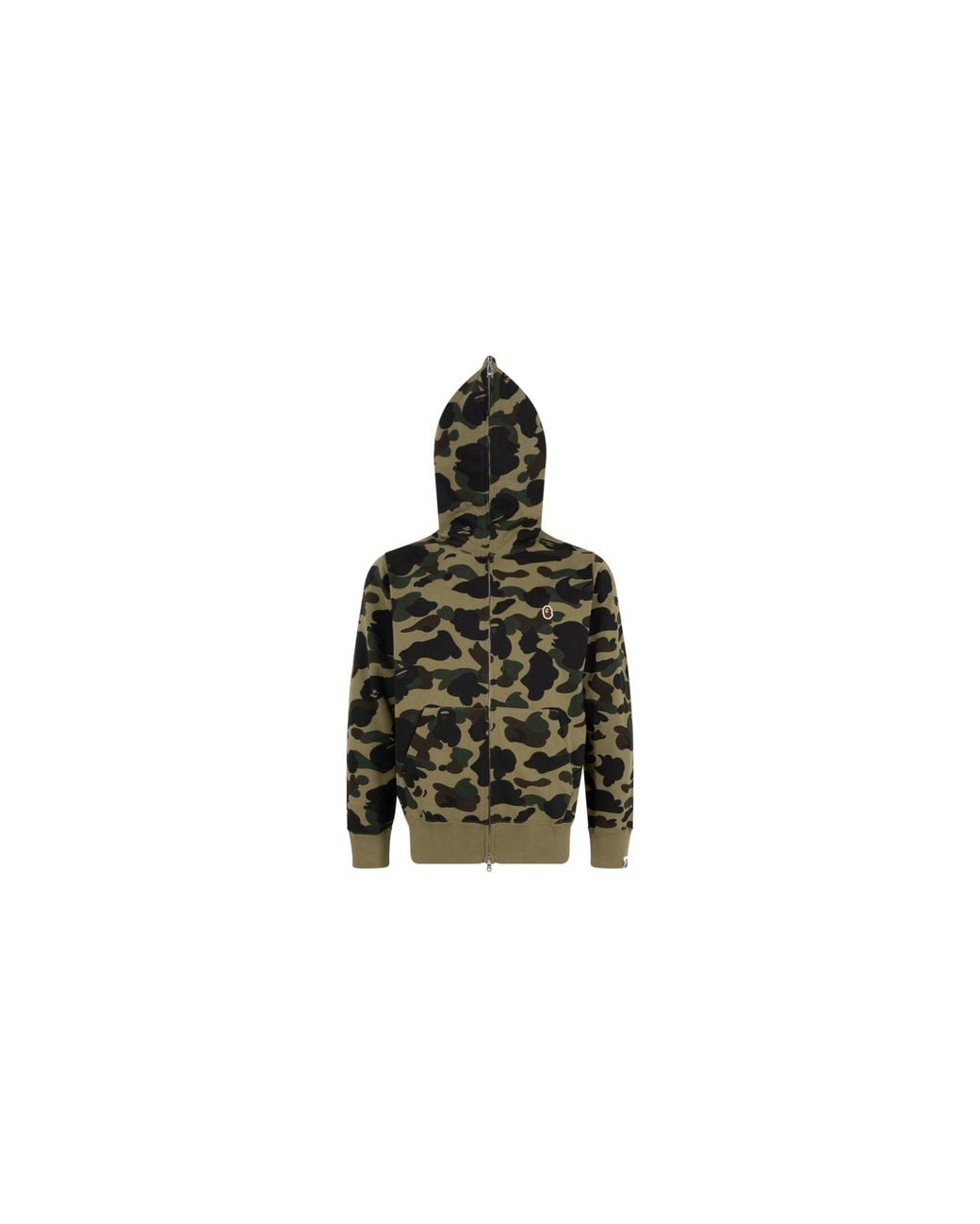 A Bathing Ape Black 1St Camo One Point Full Zip Hoodie "Camo" 0Zxswm115017I Grx" for men