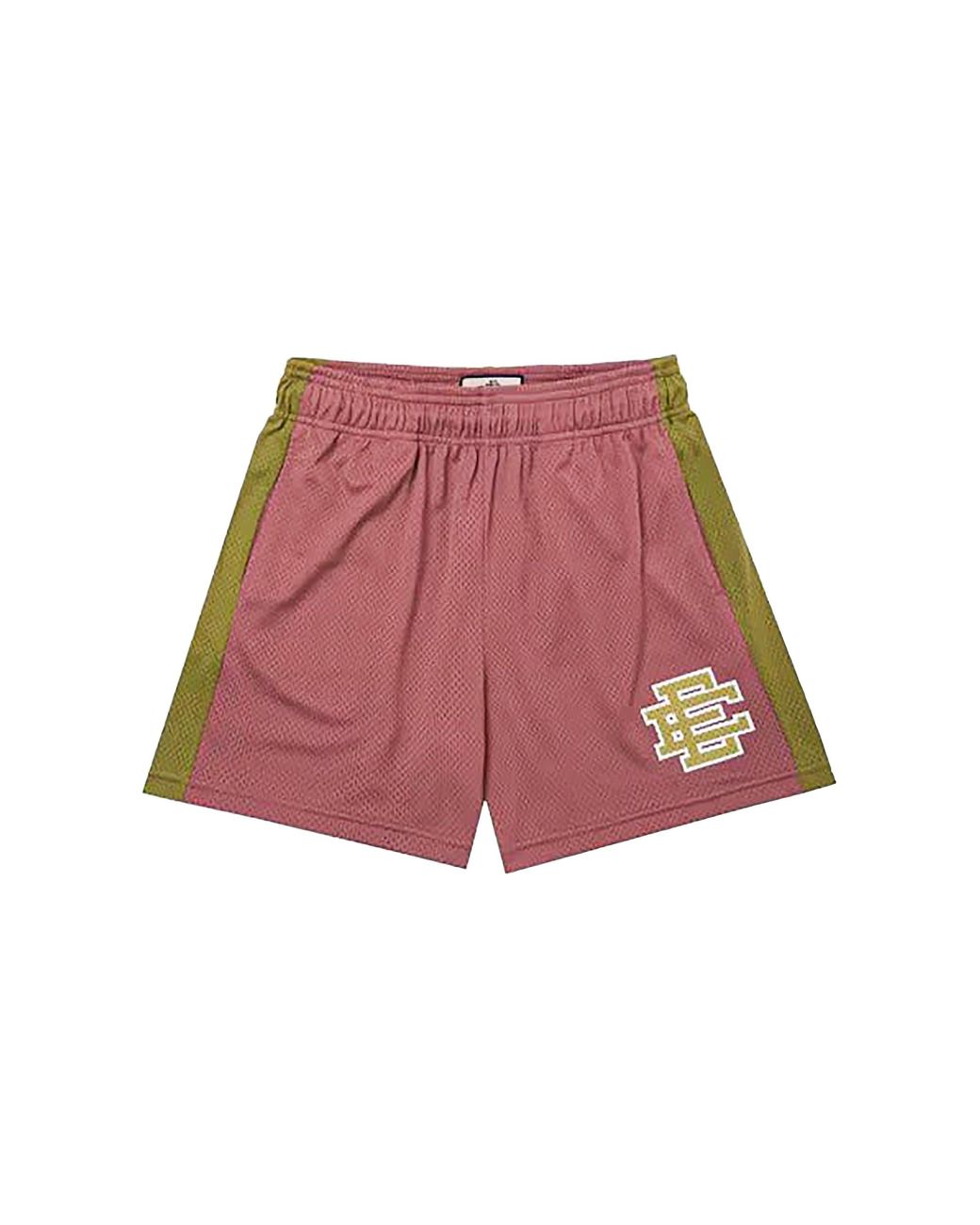 Eric Emanuel Red Ee Basic Shorts "Deco Rose Moss" Ee175" for men