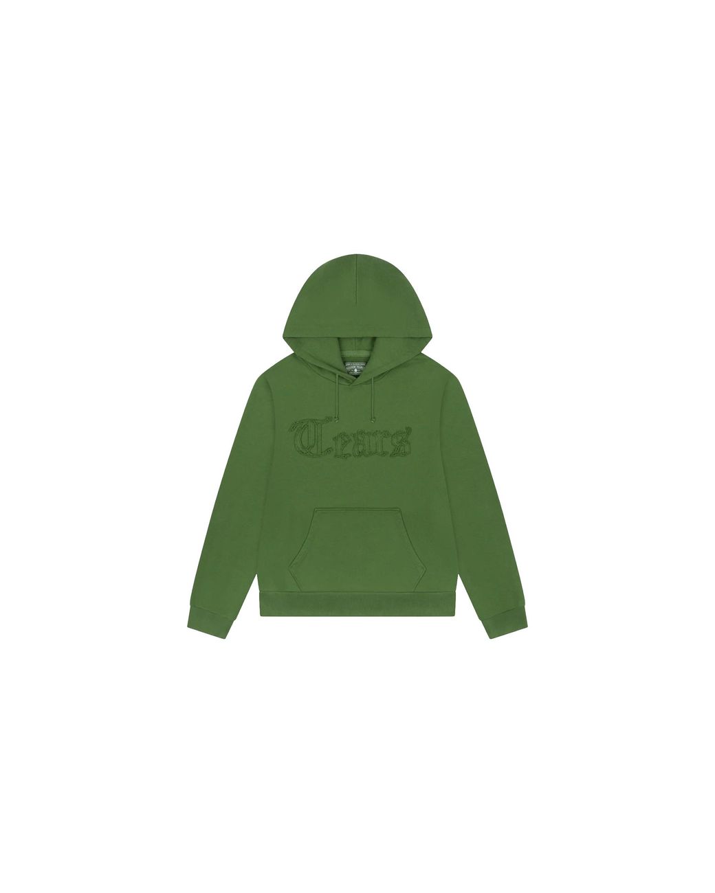 DENIM TEARS Green Tears Cut Out Hoodie "Cactus" Dt395" for men