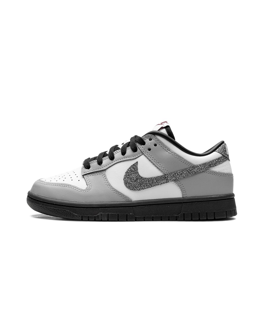 Nike Black Dunk Low Lx "Glitter Swoosh Light Smoke" Hq3462 191"