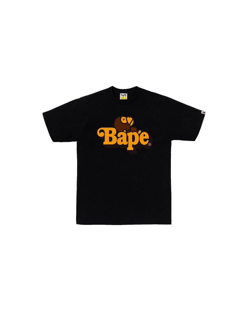 A Bathing Ape Black Milo On T-Shirt 125" for men
