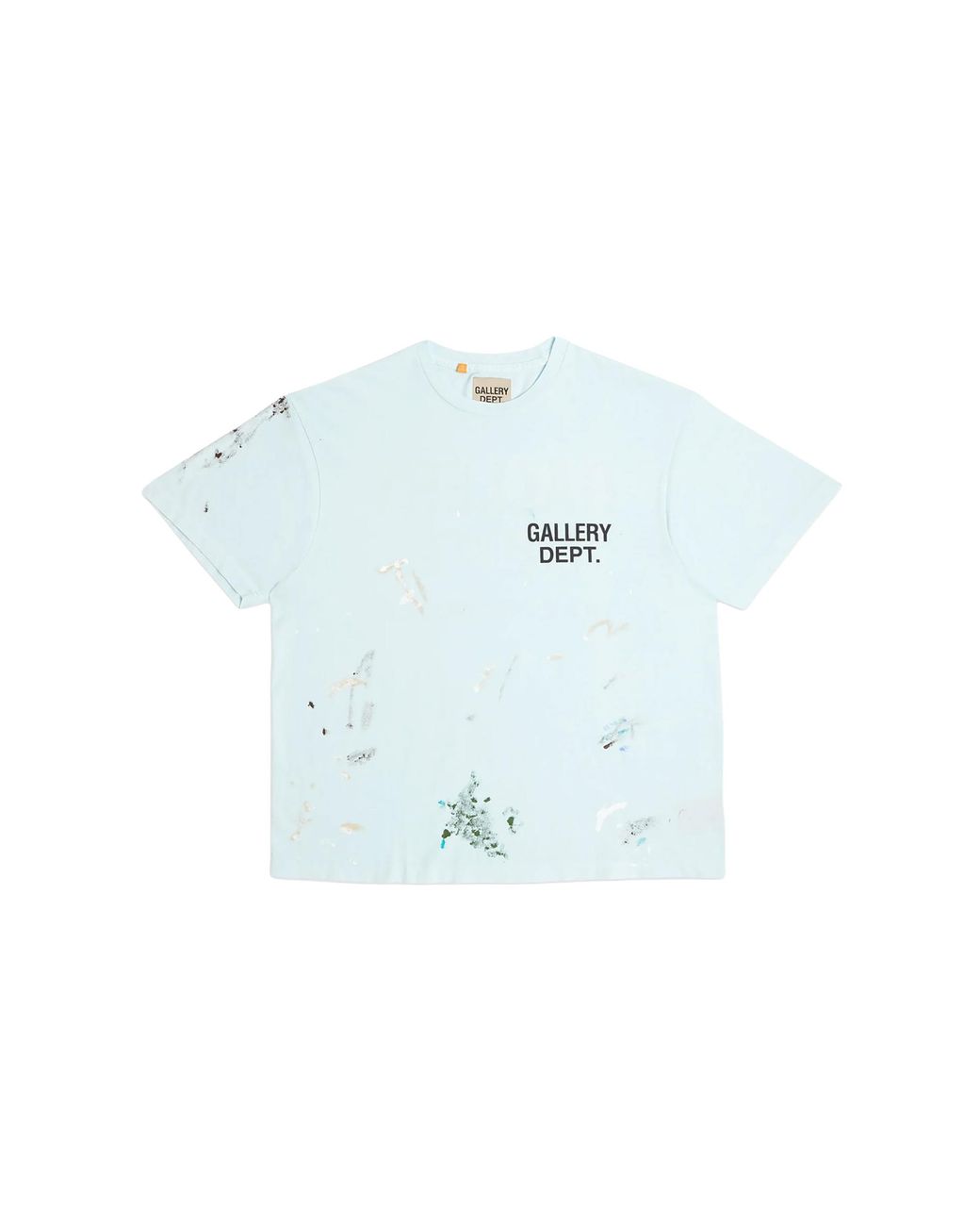 GALLERY DEPT. Black Paint Splatter Souvenir Logo T-Shirt "Baby & Gd336" for men