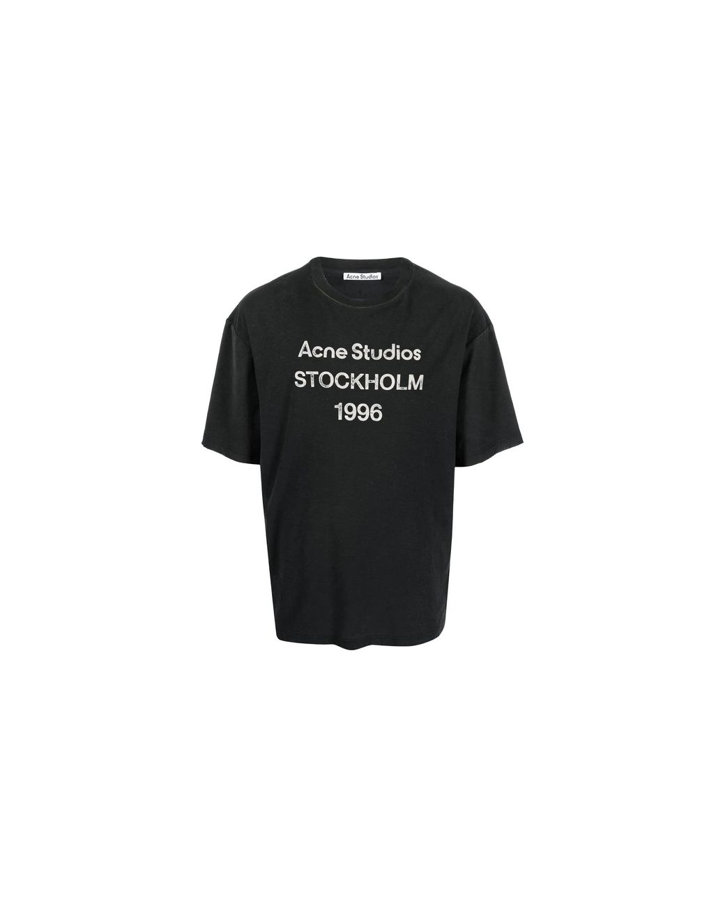 Acne Black Logo Short Sleeve T-Shirt Cl0196Bm0" for men