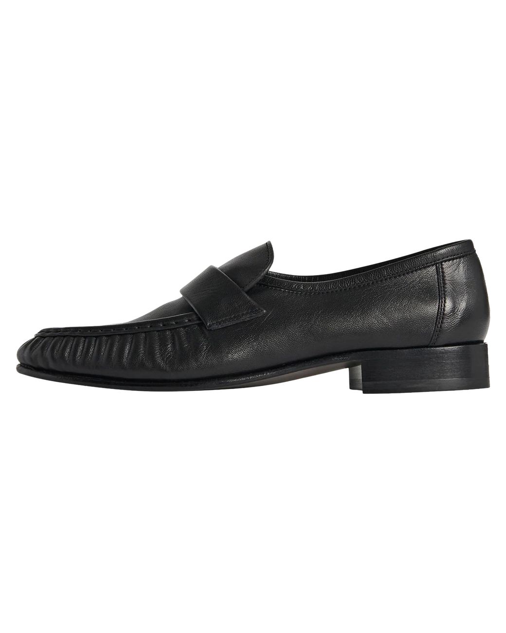 The Row Black Soft Loafers F1280 Sn60 Blk"