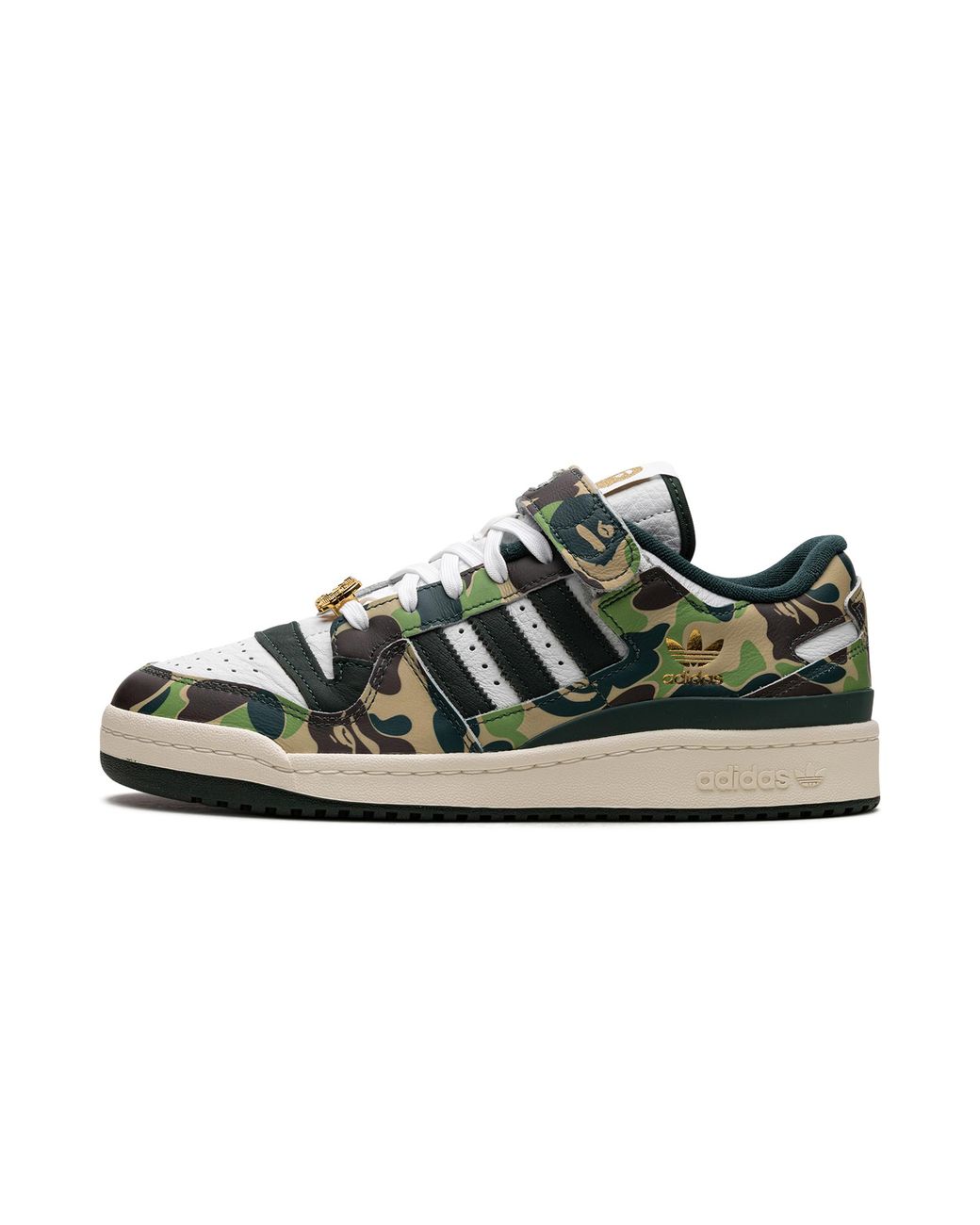Adidas Black Forum 84 Low "Bape 30Th Anniversary Camo" Id4771" for men