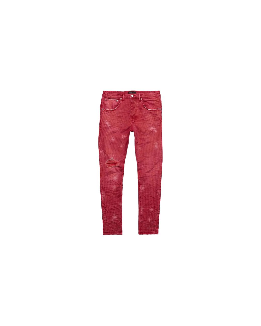Purple Brand Red Hickory Stripe Overspray Jeans "Vintage" P001 Hsro222" for men