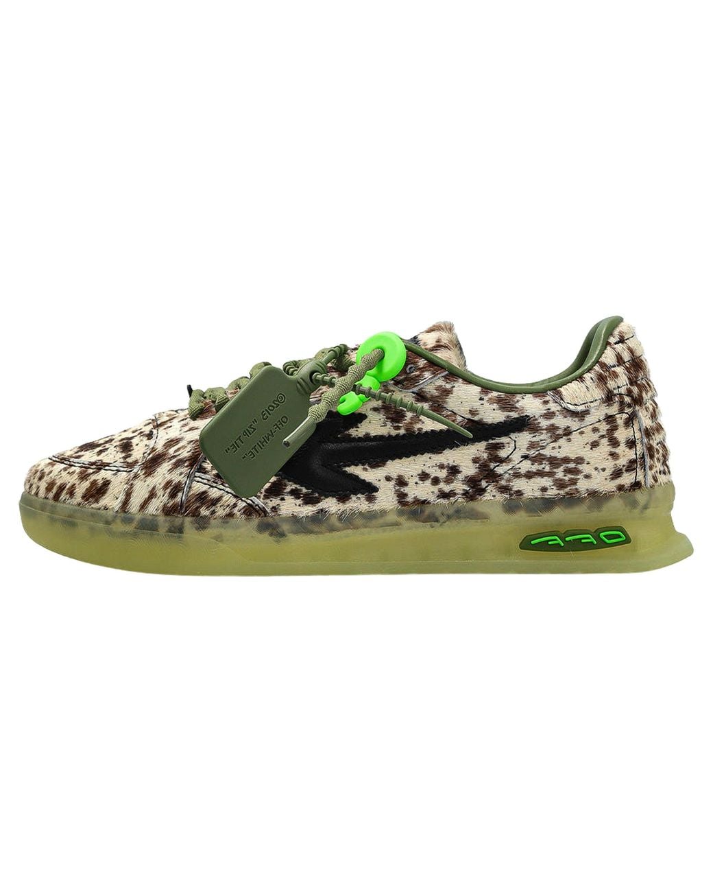 Off-White c/o Virgil Abloh Black End Of Play Animalier Pony Hair "Snow Leopard" Of05771001" for men