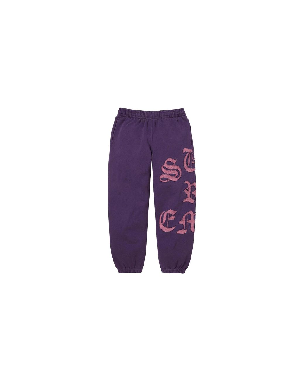 Supreme Purple Cut Out Sweatpants "Ss26