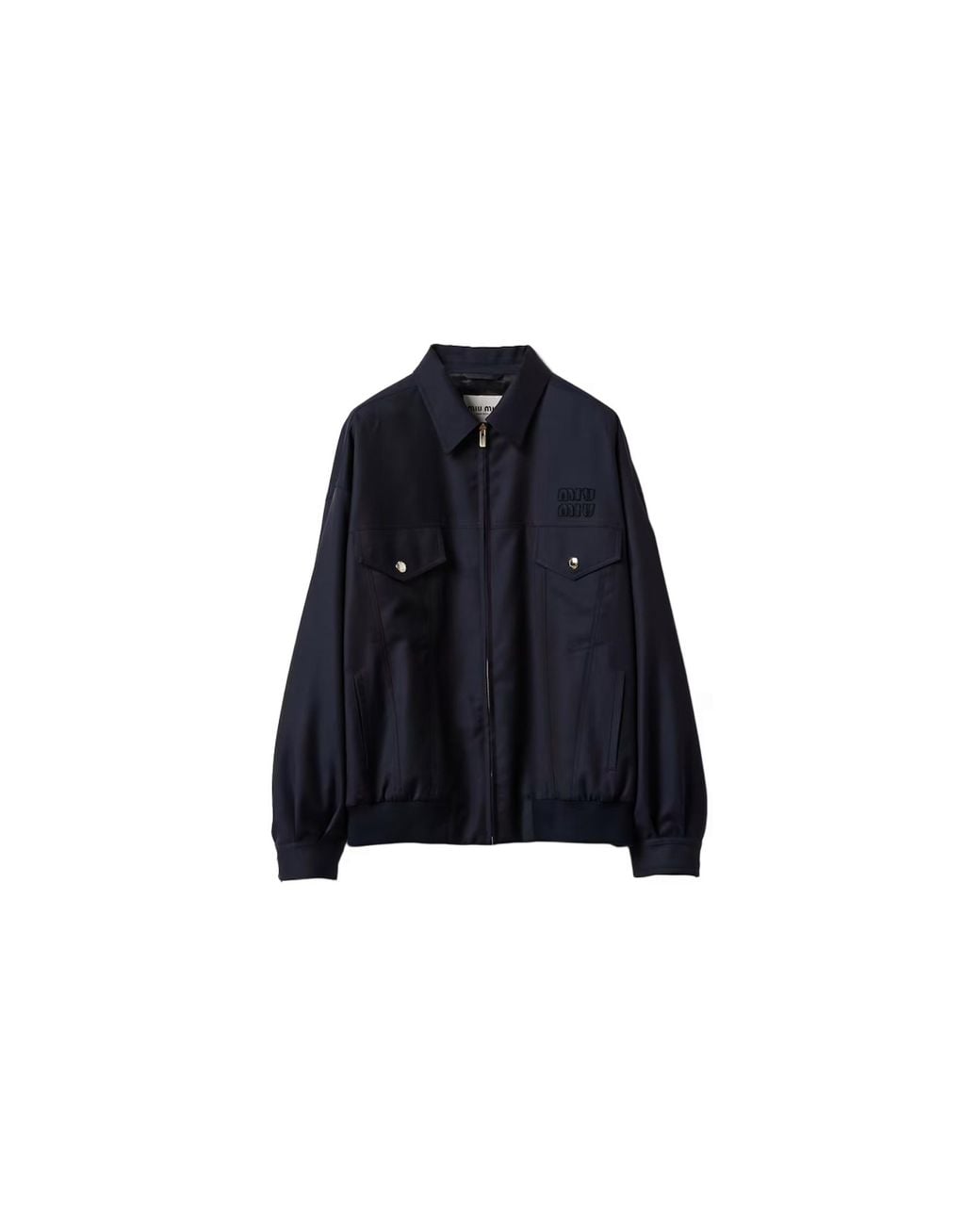 Miu Miu Blue Batavia Blouson Jacket Ml1059 11Ad F0008" for men