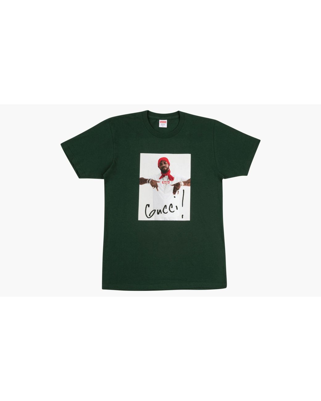 Supreme Green Gucci Mane Tee for men