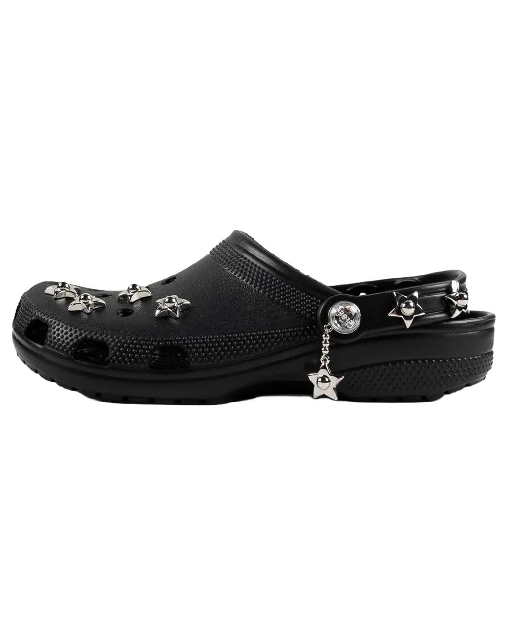 CROCSTM Black Classic Metal Minis Clog 214935 001" for men