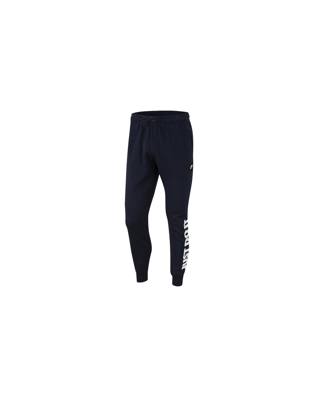 Nike Black Sportswear Just Do It Fleece Sweatpants "Obsidian Bv5114 451" for men