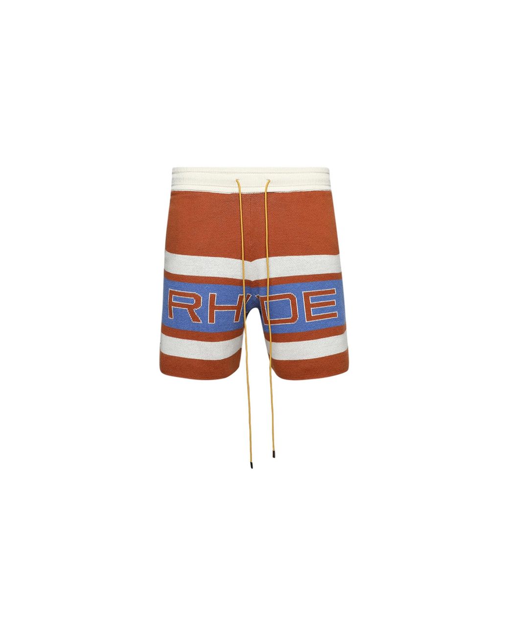 Rhude Black Pravil Racing Knit Short Rhps24Sh09973146" for men