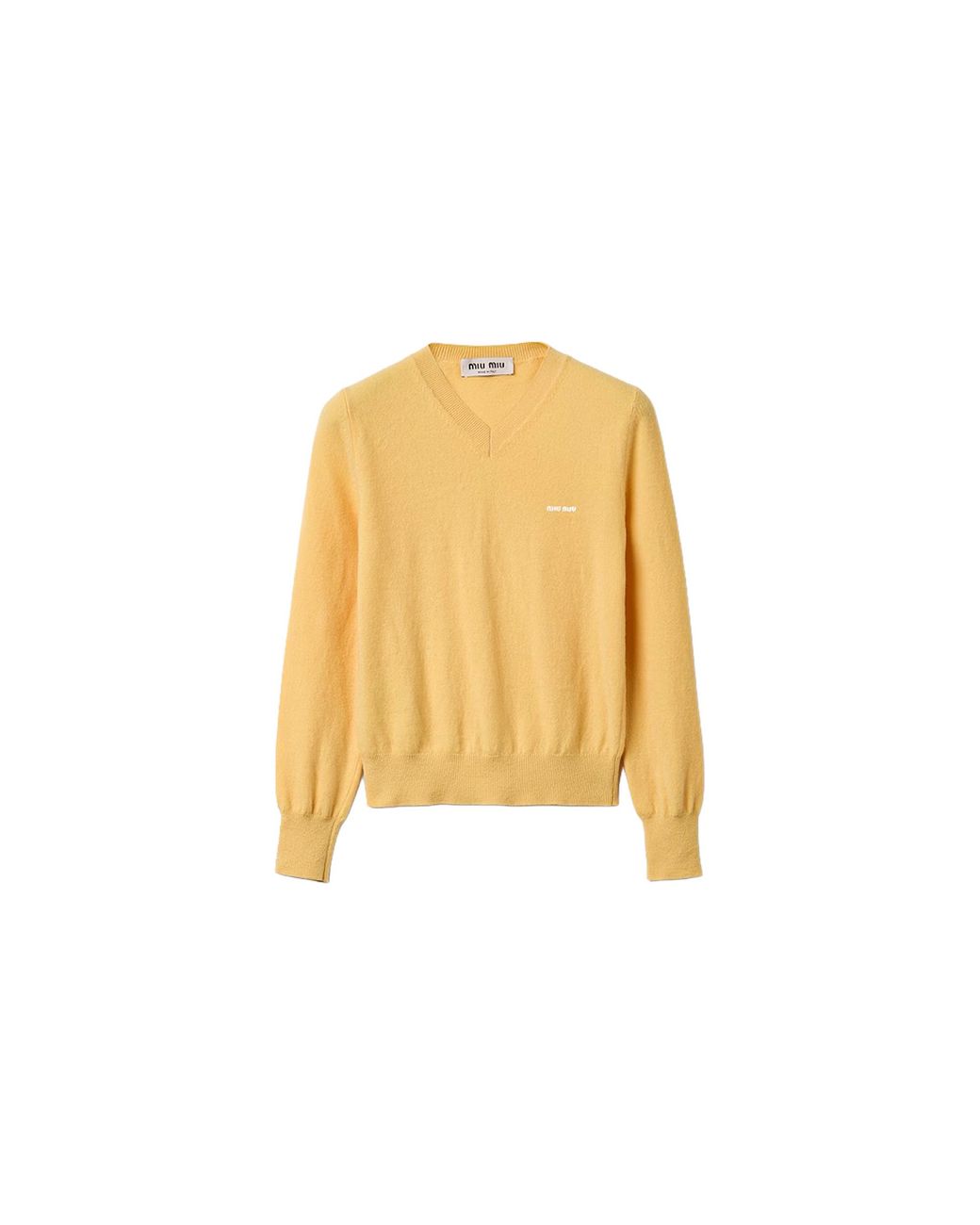 Miu Miu Black V-Neck Wool Cardigan "Cream" Mml08K 6600 F0061"