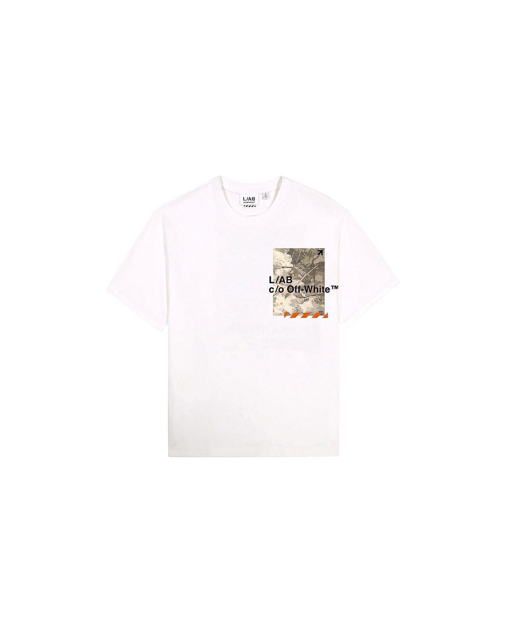 LAB C.O. OFF WHITE Black Ab C/O Off- Camo Ss T-Shirt 44Labf26T075 100" for men