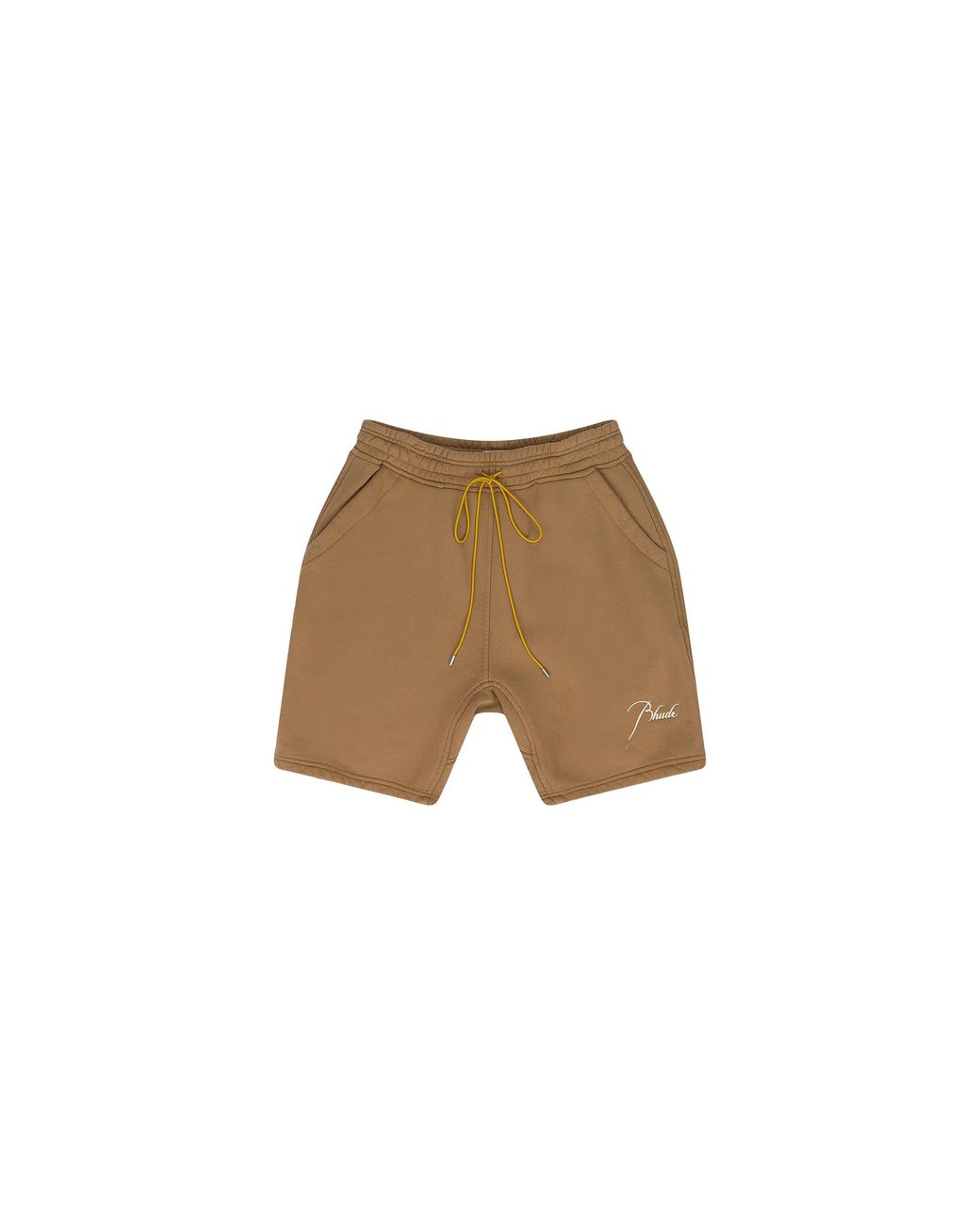 Rhude Black Heavyweight Shorts "Tan" Rhss24Sh14167278 Vtn" for men