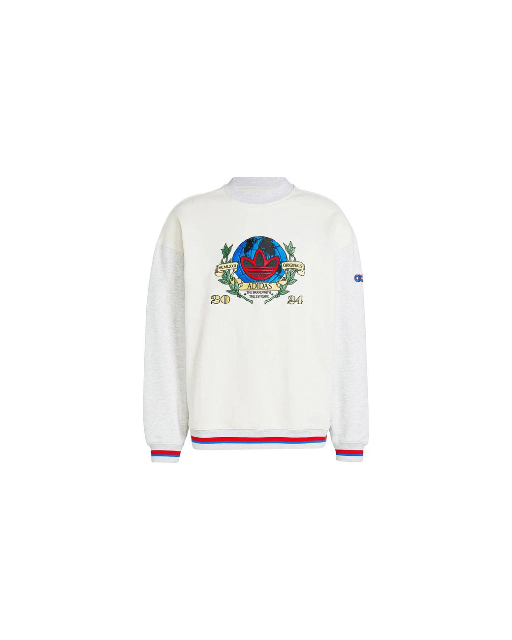 Adidas Black Olympics Crewneck Sweatshirt "Cloud" Ix6755" for men