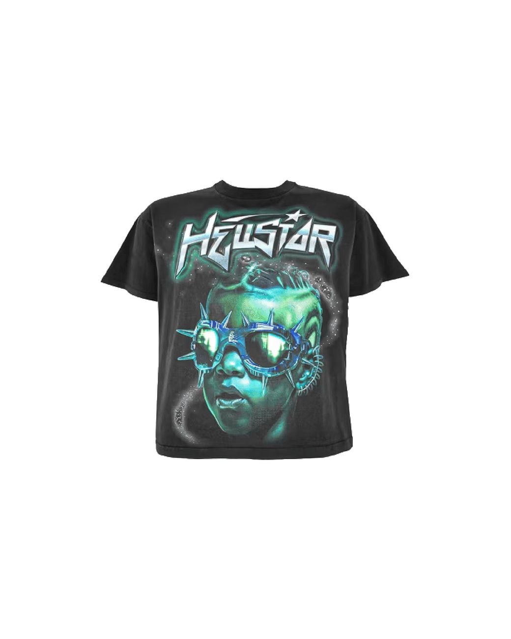 HELLSTAR Black The Future T-Shirt Hsr424" for men