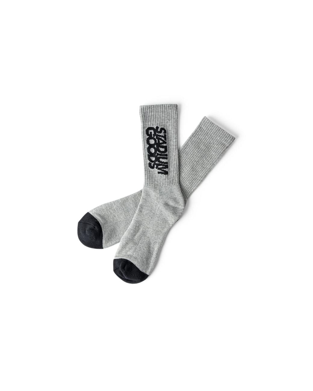 Stadium Goods Black Crew Socks "Varsity" Sgs0031" for men