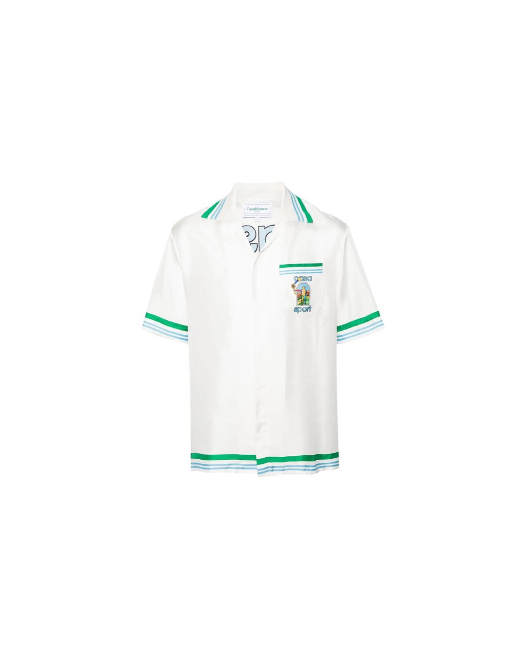 Casablanca Black Le Jeu Colore Silk Button Up Shirt & Ms24-Sh-014-01" for men