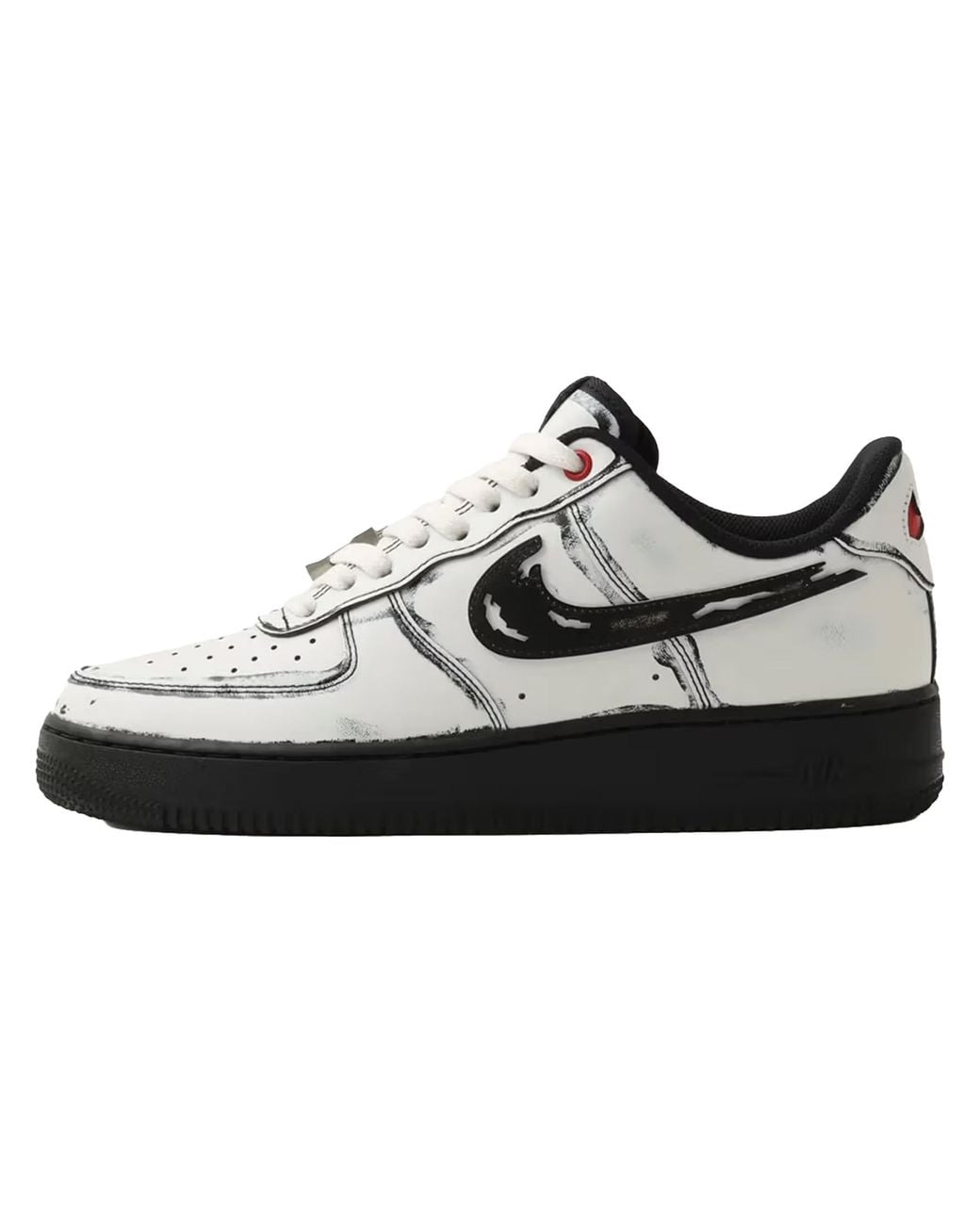 Nike Black Air Force 1 Low "Scream Ghostface" Iv6350 121" for men