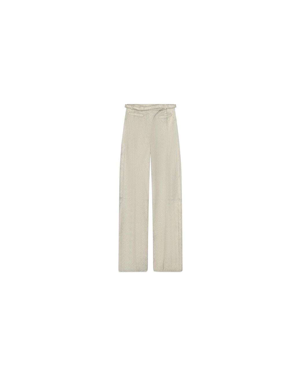 DIESEL Black Treated Leather Pants A224290Egeq1Bha" for men