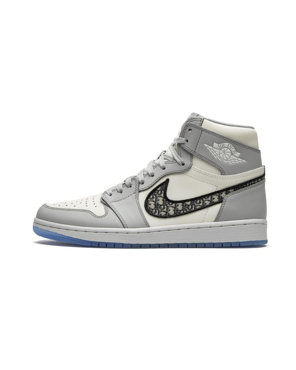 Nike Gray Air 1 Retro High "Dior" Cn8607 002" for men