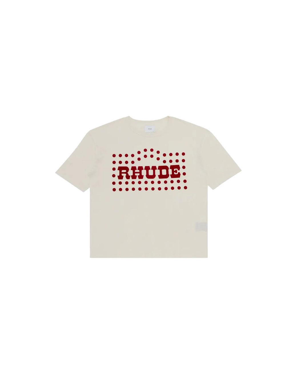 Rhude Black Flocked Burnout T-Shirt Vintage Rhfw23Tt07012 Vtg" for men
