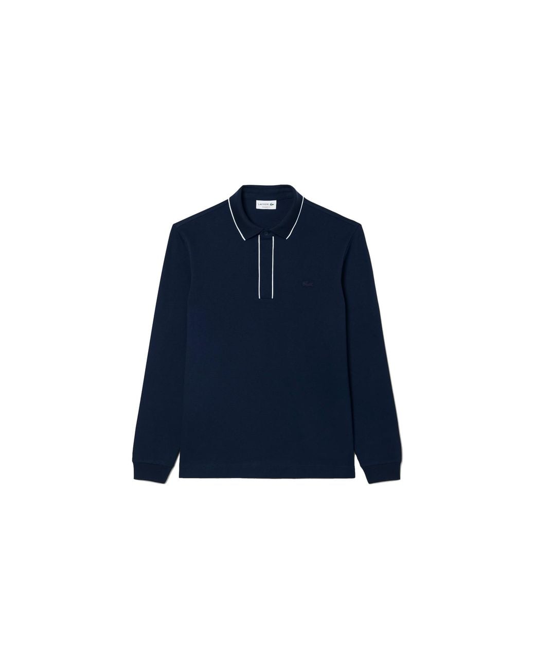 Lacoste Blue Regular Fit Long Sleeved Paris Polo Shirt Ph9988-51-166" for men