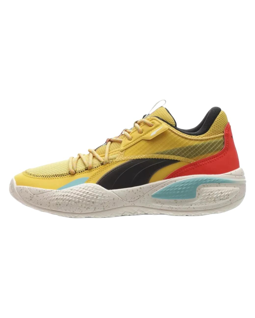 PUMA Black Court Rider Hc "Bamboo Porcelain" 376875 01" for men
