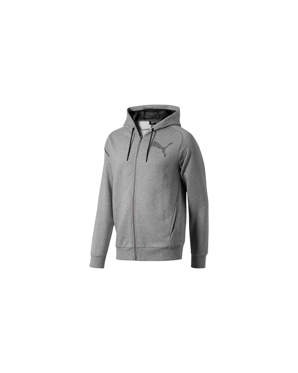 PUMA Black P48 Modern Sport Full Zip Hoody Fleece 852357 03" for men