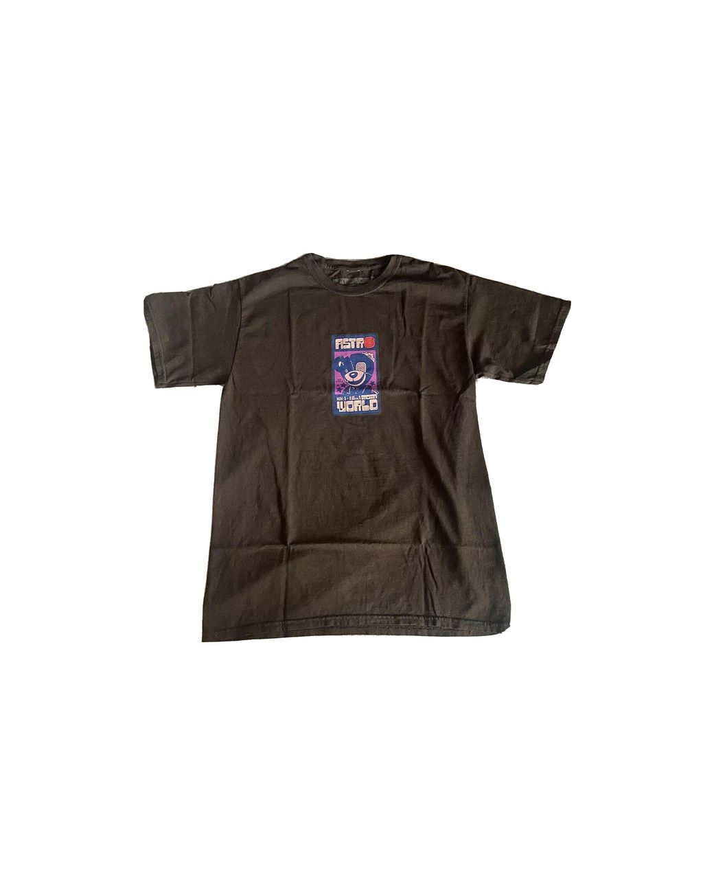 Travis Scott Black Astrofest Scare Bear T-Shirt Af21 Ss07"