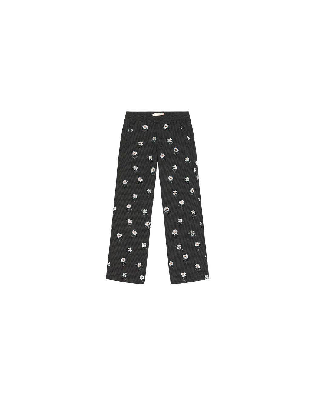 Honor The Gift Black Flower Beaded Pants Htg260115 Blk" for men