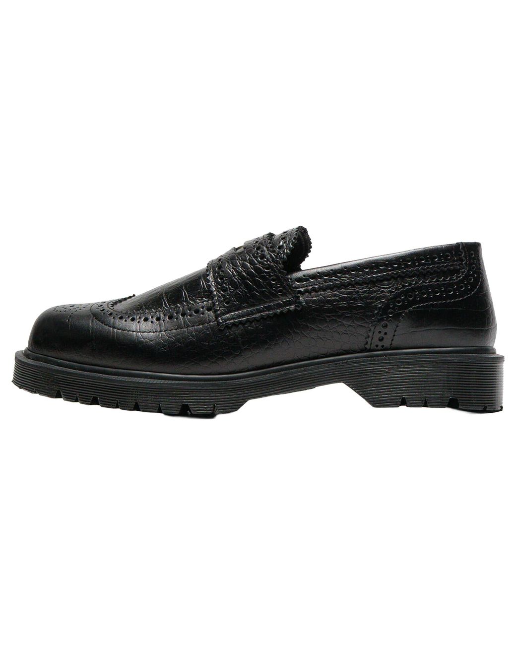 Dr. Martens Black Croc Emboss 3989 Loafer Analine" 41758001" for men