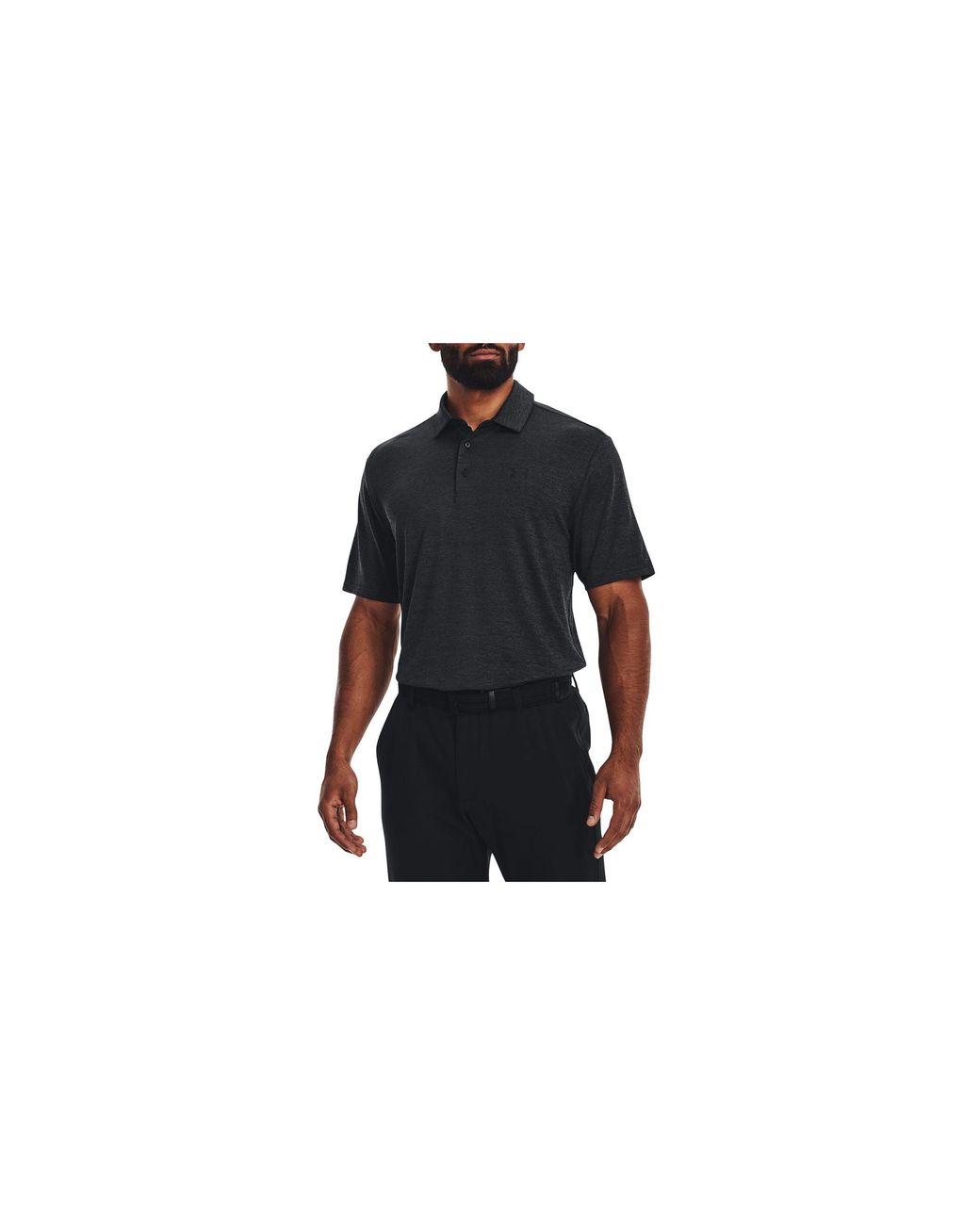 Under Armour Black Playoff 3.0 Polo Shirt Jet 1378673 001" for men