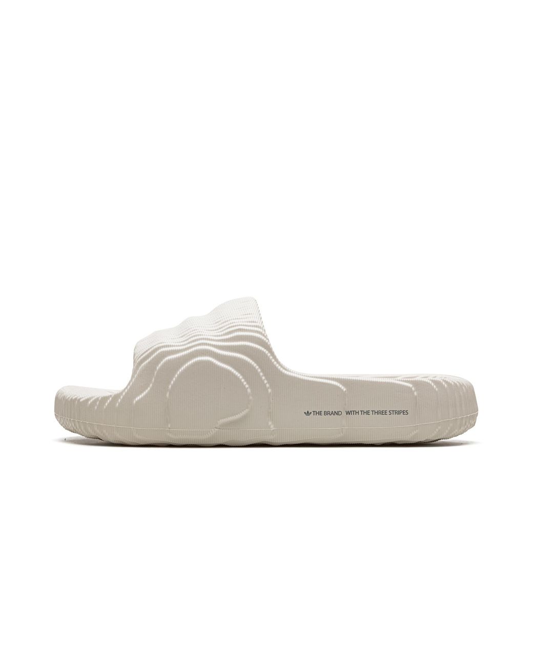 Adidas White Adilette 22 Slides "Aluminium" Gx6950" for men