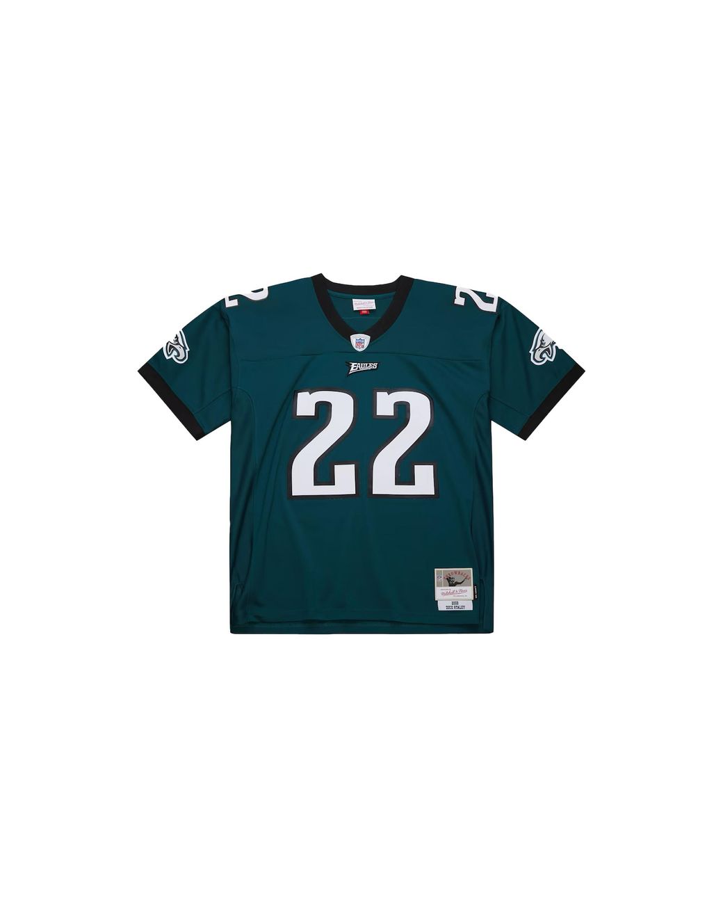 Mitchell & Ness Black Nfl Duce Staley Dark Jersey "2002 Philadelphia Eagles for men