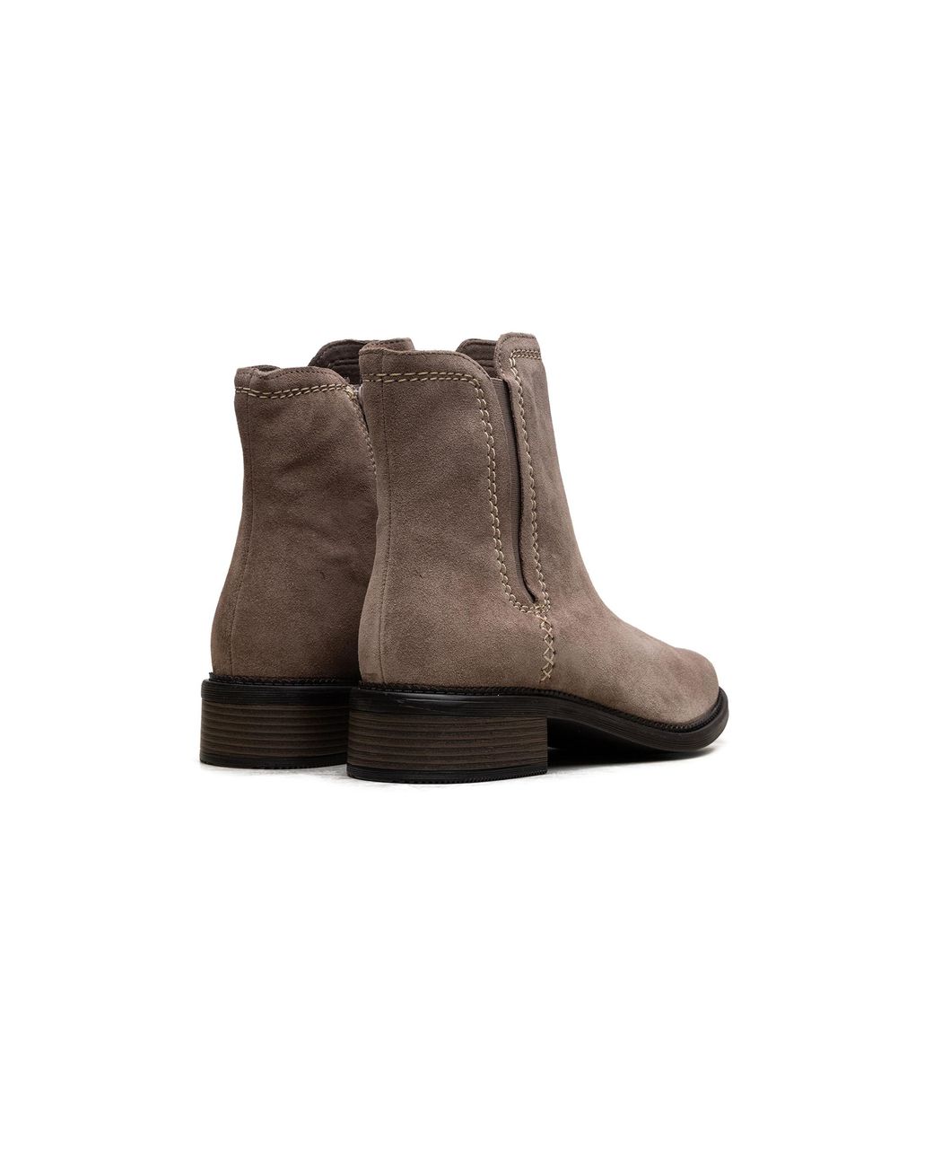 Clarks Brown Maye Zip "Pebble Suede" 26168073"