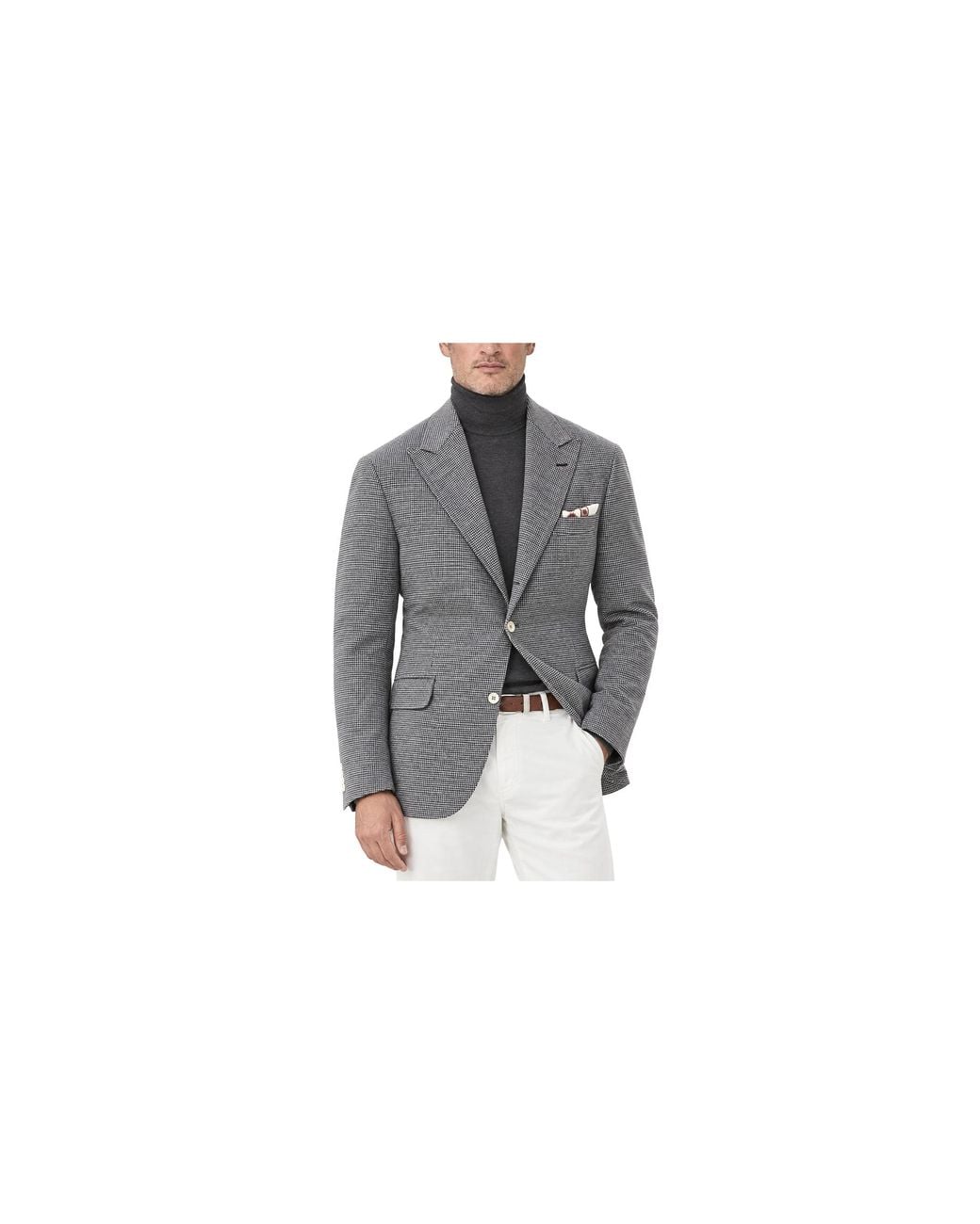 Brunello Cucinelli Black Wool Blend Jacket Brun2299" for men