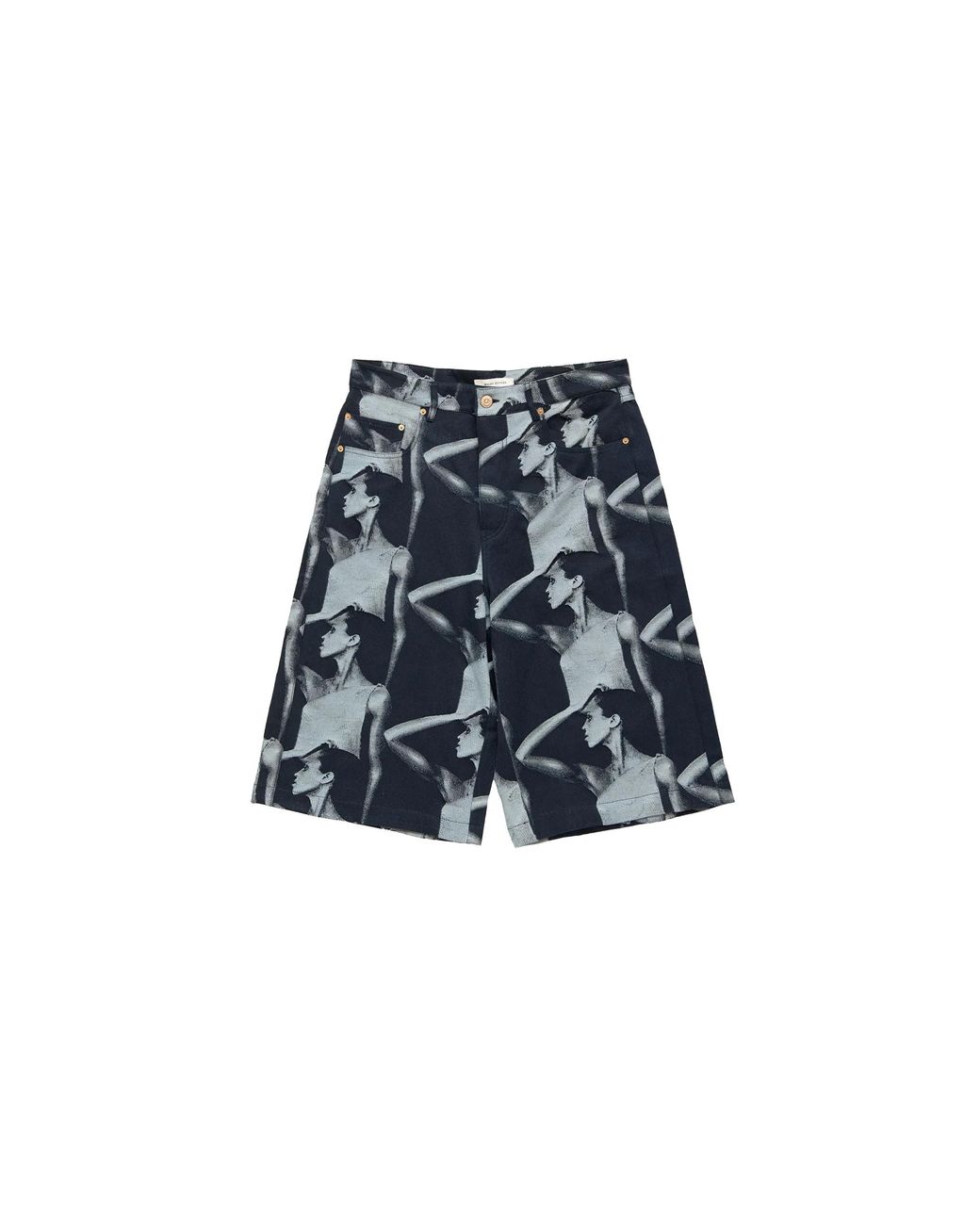 Wales Bonner Black Jet Shorts Ua25De01Co02504" for men