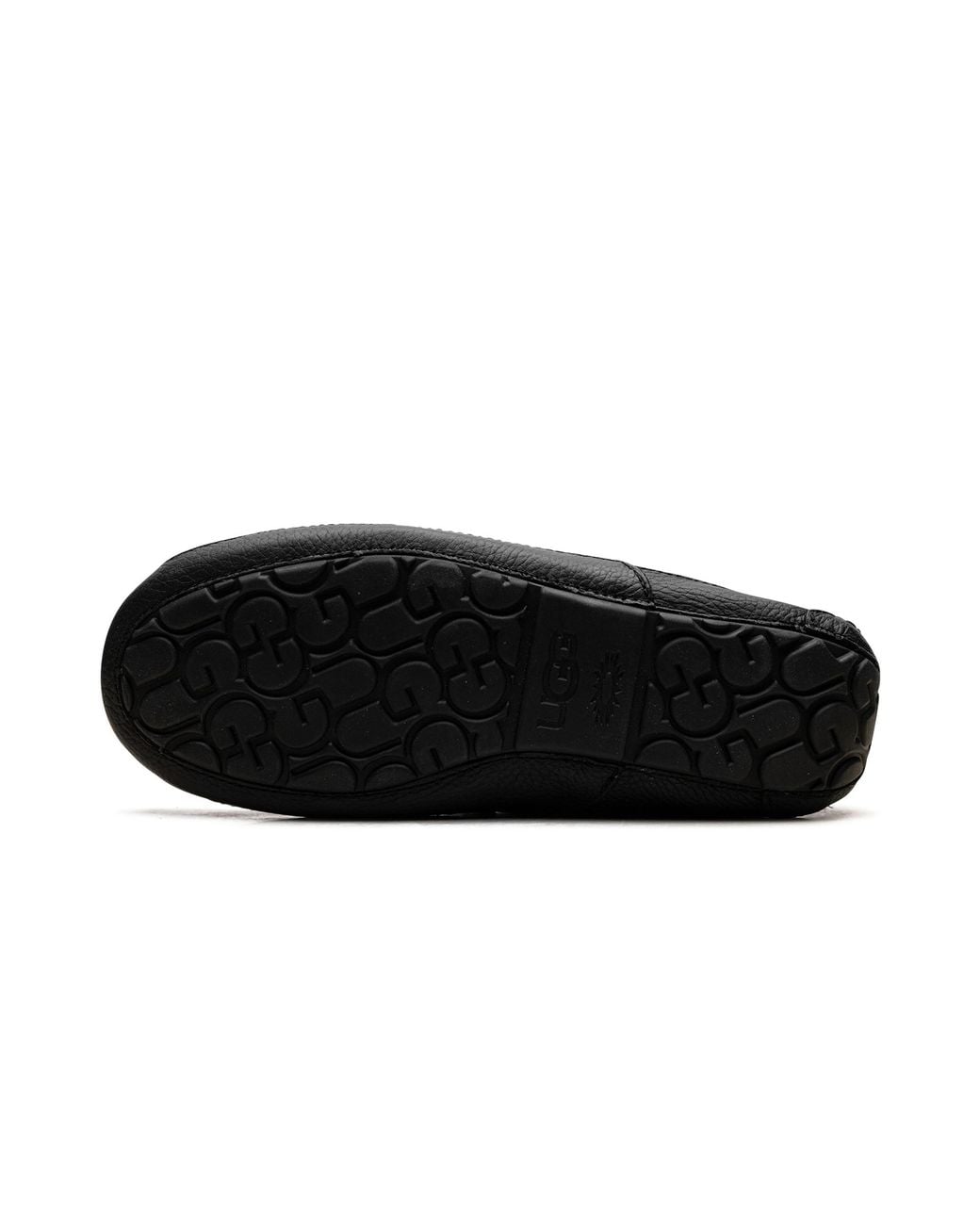 Ugg Black Ascot Leather Slipper 5379B Blk" for men