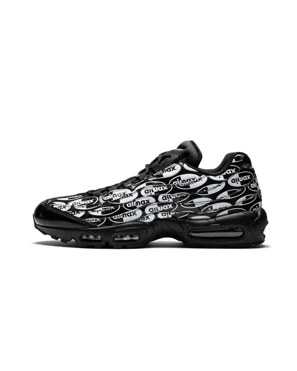Nike Air Max 95 Prm Shoes - Size 7 in Black/White (Black) for Men ...