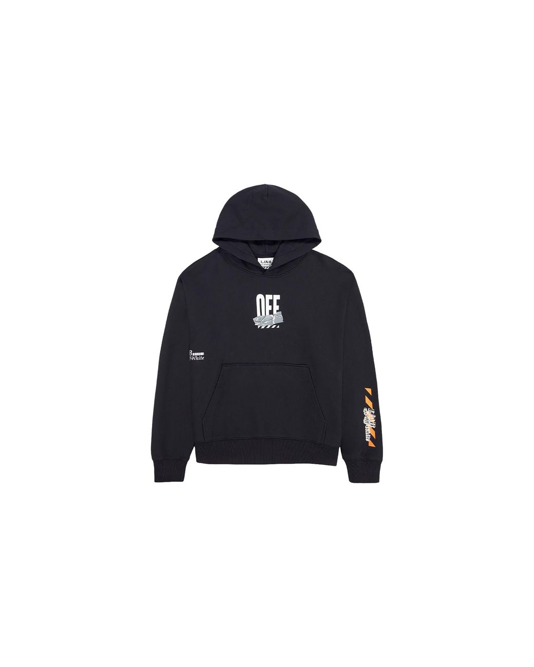 LAB C.O. OFF WHITE Black Off Active Duct Tape Pullover Hoodie Labf26K081-Blk" for men