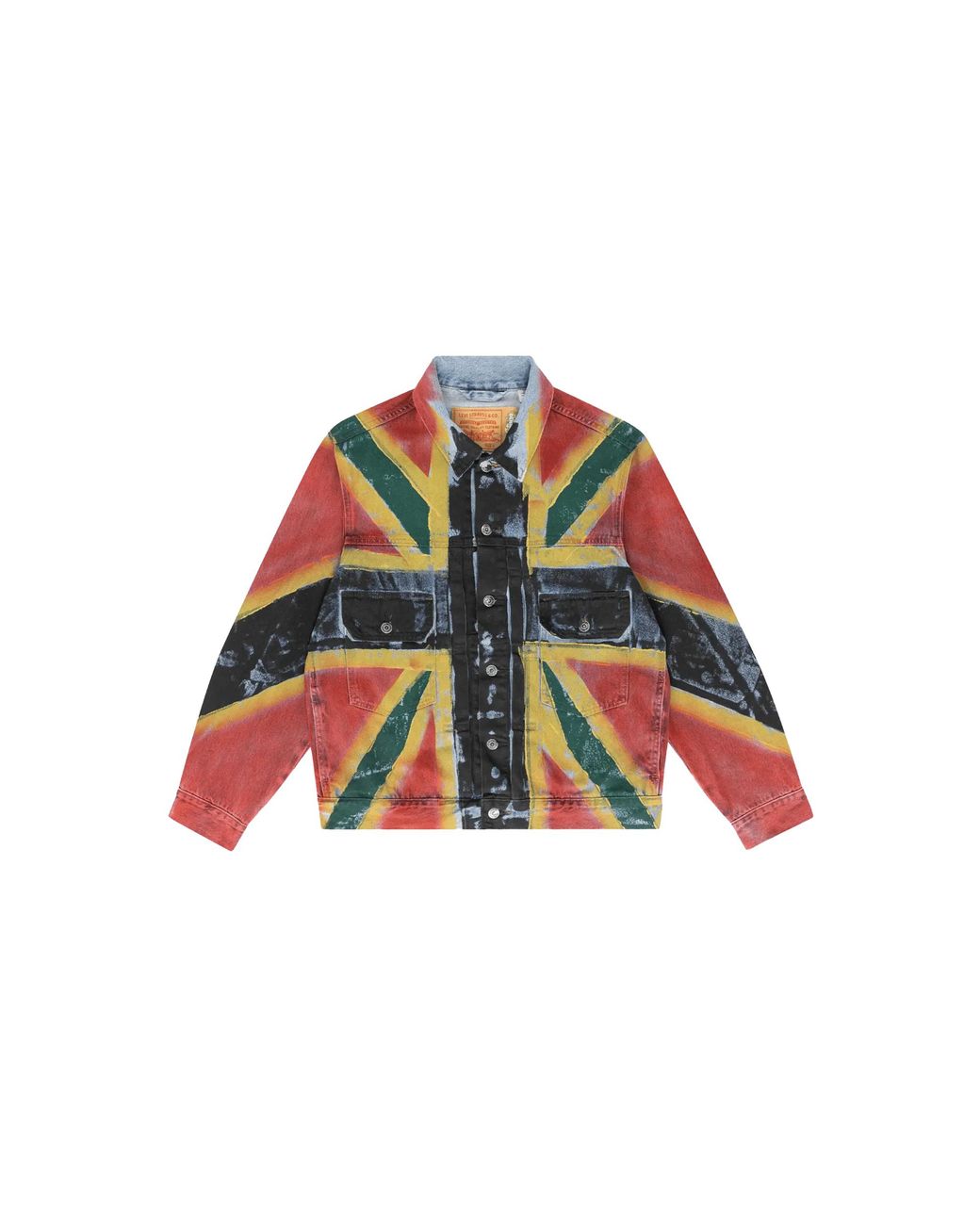 DENIM TEARS Black Union Jack Type 2 Jacket "Light" Dt228" for men